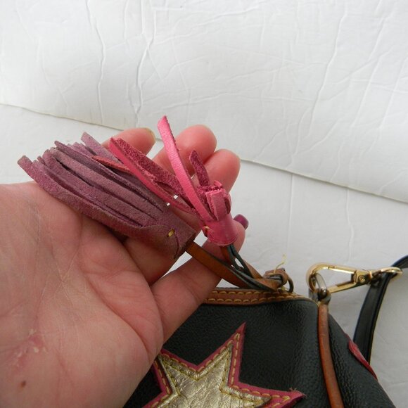 Dooney & Bourke BLACK Y2K  Vintage Charm Alphabet Mini Duffle Bag SHOULDER - Picture 6 of 13